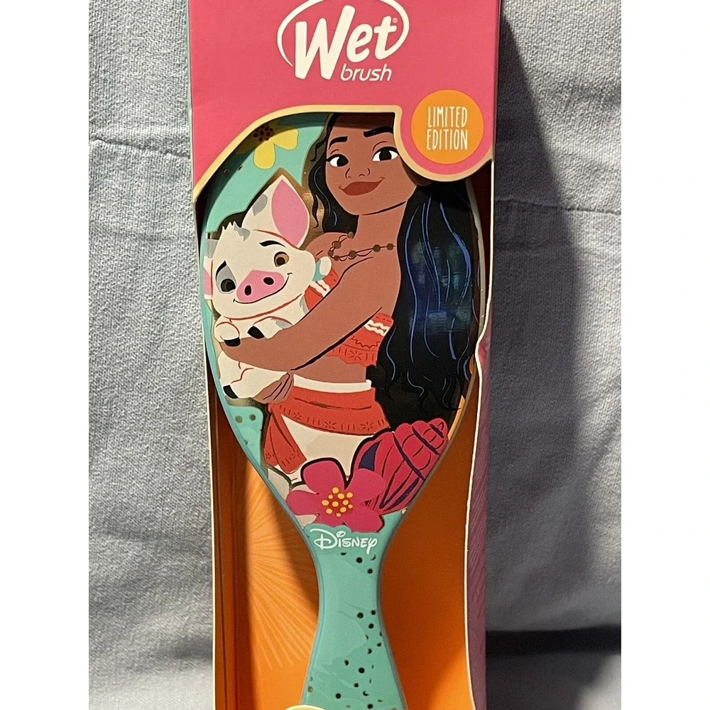 NEW Wet Brush Original Detangler Hair Brush Limited Edition Disney - Moana & Pua